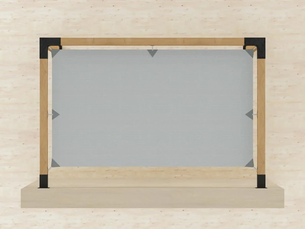 Pergola VEGAS - o stenu - 2 sekčná 1