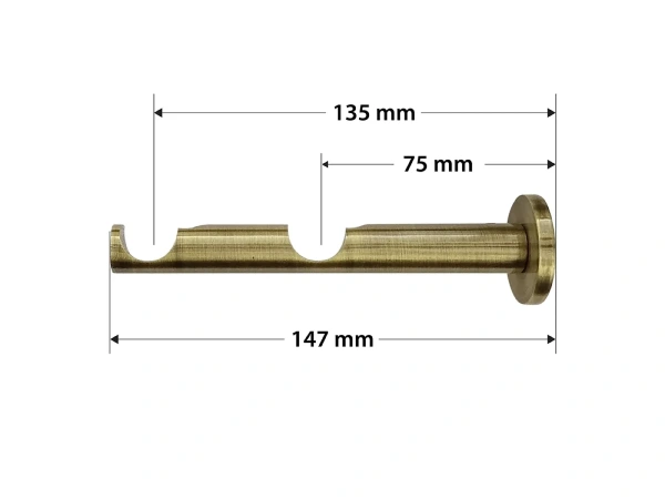 Garniže 19x19mm - dvojradové - CYLINDER - antik 3