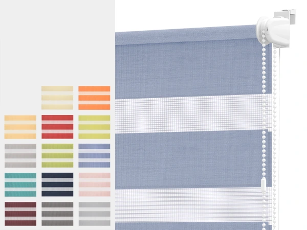 Roleta MINI+ deň a noc - látka BAHAMA