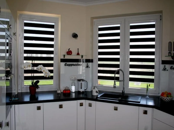 Roleta SWING - deň a noc - látka RODOS 4