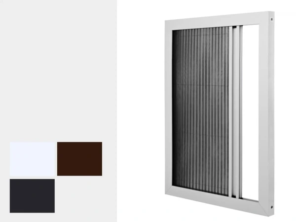 Sieťky na DVERE - PLISÉ jednostranné - bežné farby