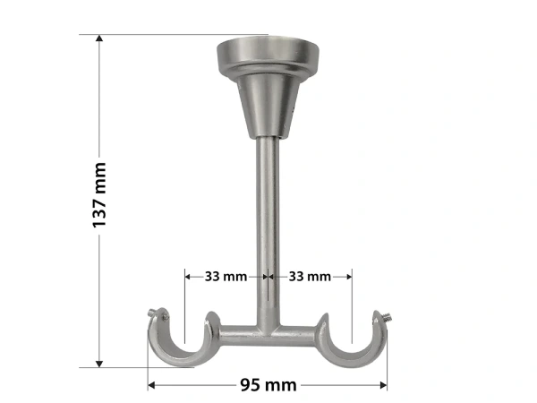 Garniže 19x19mm - dvojradové - LIST ROSE - satin 5