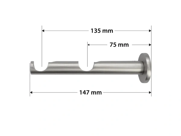 Garniže 19x19mm - dvojradové - LIST ROSE - satin 3