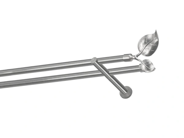 Garniže 19x19mm - dvojradové - LIST VEĽKÝ - satin 1