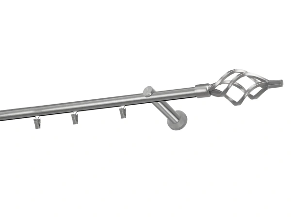 Garniža 19mm - drážková tyč - 1rad - GUĽA AZUR - satin