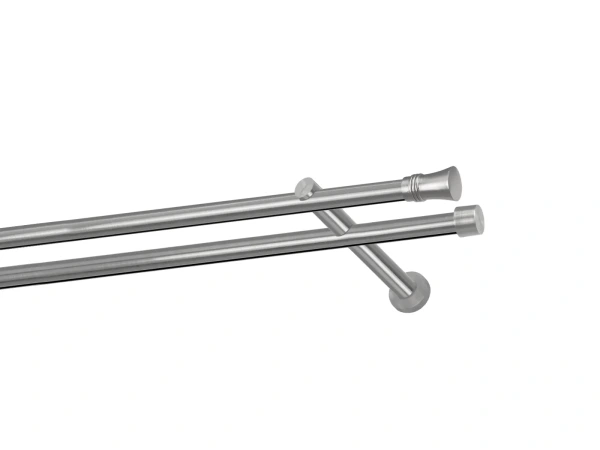 Garniža 19x19mm - drážková tyč - 2rady - CAPRI - satin 1