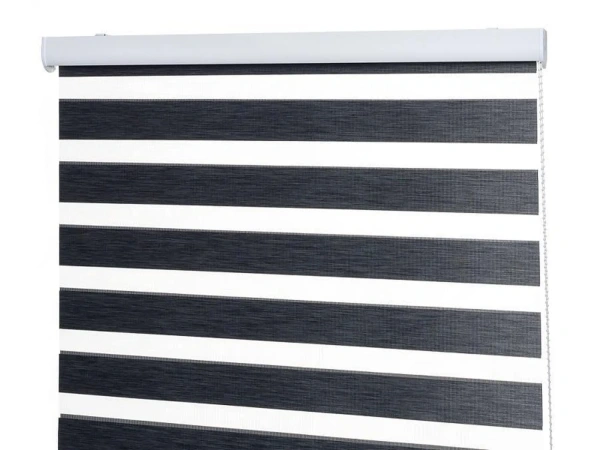 Roleta NOBLE - deň a noc - látka BLACK ELEGANCE 2