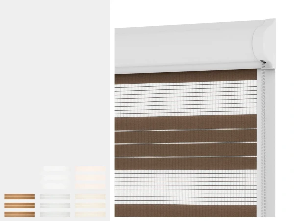 Roleta SWING - deň a noc - látka KRÉTA