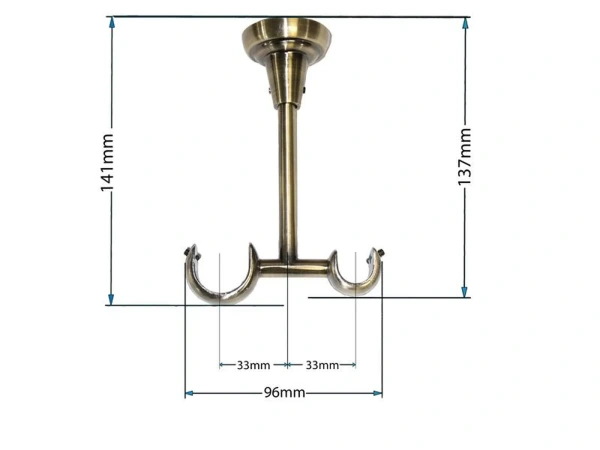 Garniže 25x16mm - dvojradové - KALISTO - antik 4