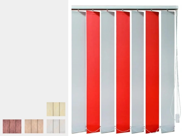 Dvojfarebné vertikálne žalúzie - látka REMBRANDT