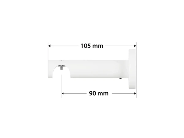 Garniža 19mm drážková tyč - 1rad - PULLO - čierno biela 4