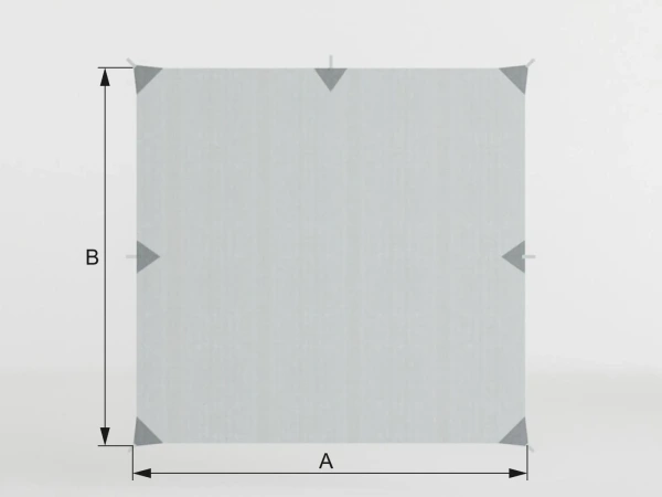 Tieniaca plachta bez spodného úchytu