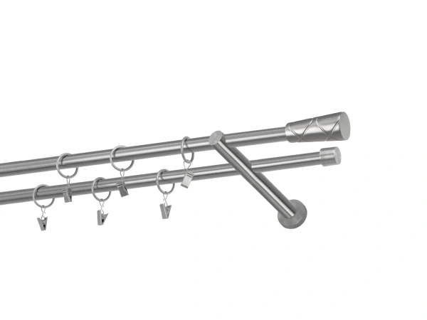 Garniže 16x16mm - dvojradové - TRAPEZIUM - satin