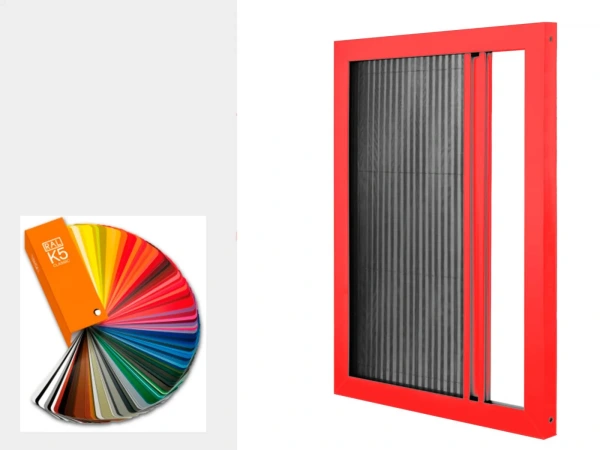 Sieťky na DVERE - PLISÉ jednostranné - farby RAL