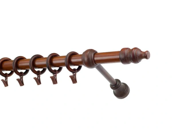 Garniže drevená 28mm jednoradové - ORECH