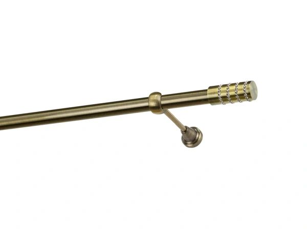 Garniže 25mm - jednoradové - CYLINDER CRYSTAL - antik 1