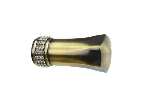 Garniže 25x16mm - dvojradové - PLUTON CRYSTAL - antik