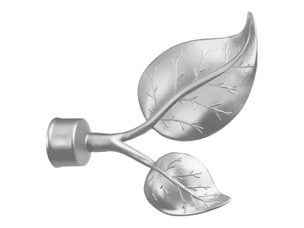 Garniže 25x16mm - dvojradové - LIST VEĽKÝ satin