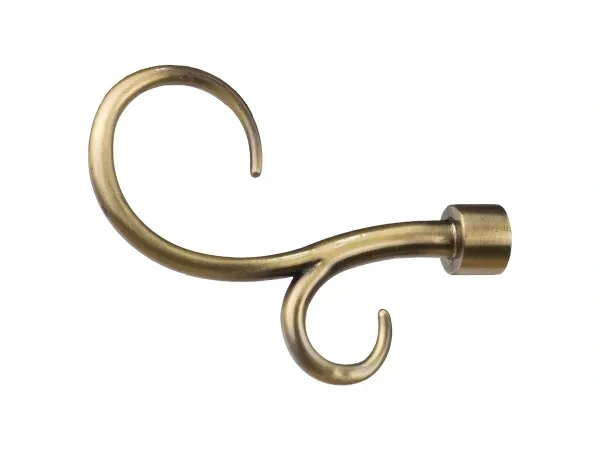 Garniže 16mm - jednoradové - HÁK DVOJITÝ - antik