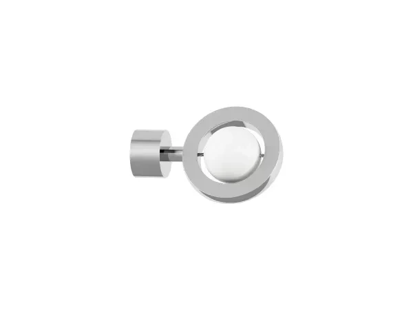 Garniža 19mm obyčajná tyč - 1rad - SFERA - biela