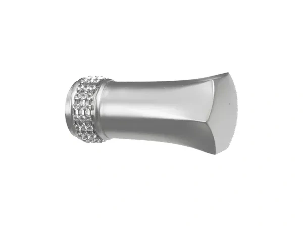 Garniže 25x25mm - dvojradové - PLUTON CRYSTAL - satin