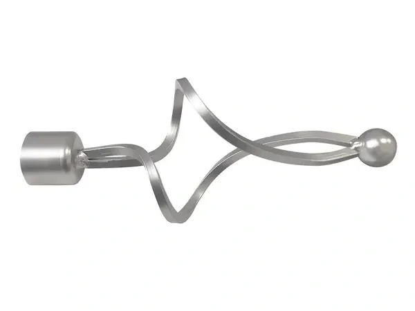 Garniža 19mm - drážková tyč - 1rad - FALIST - satin