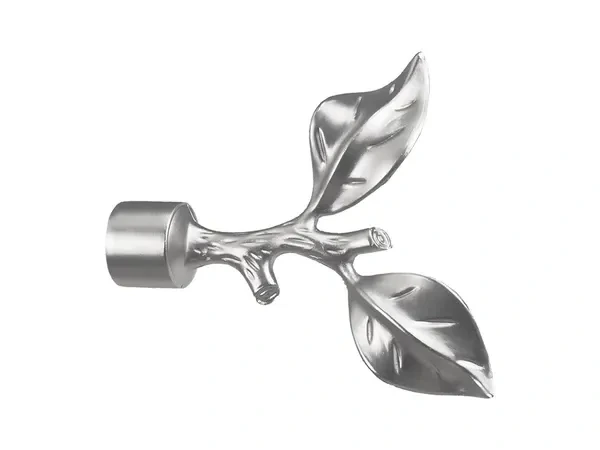 Garniža 19mm - drážková tyč - 1rad - LIST ROSE - satin