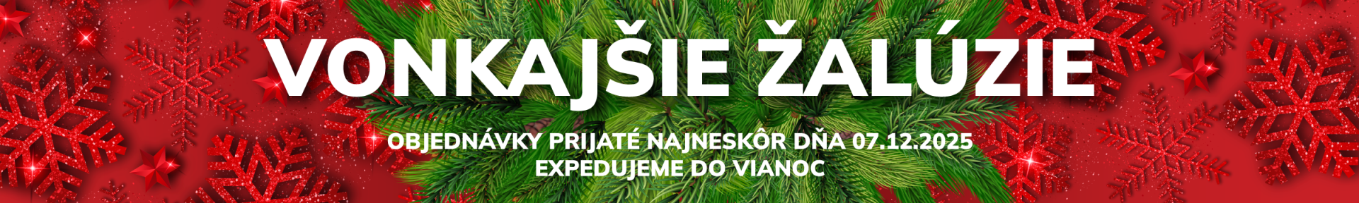 vonkajšie žalúzie